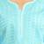 Ada Hand Embroidered Blue Cotton Lucknow Chikan Kurti