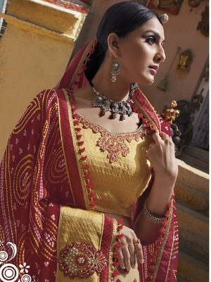 Beige embroidered georgette saree with blouse 2