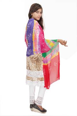 Multicolor Bandhej Dupatta 1