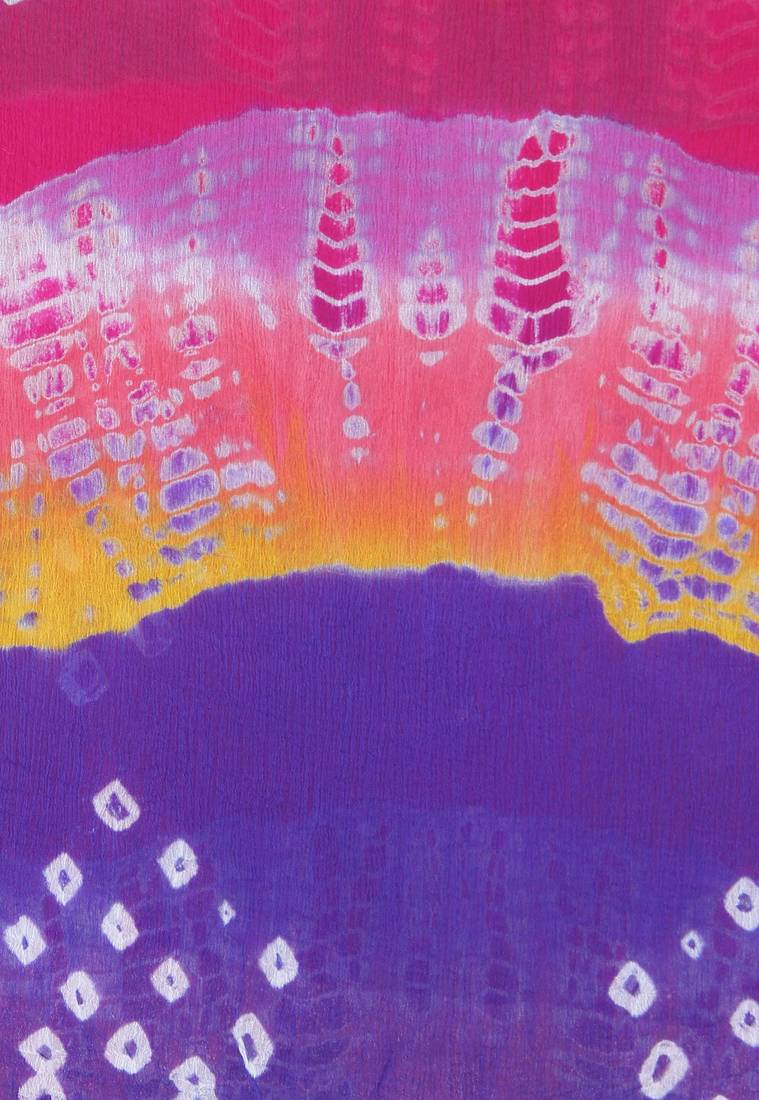 Multicolor Bandhej Dupatta