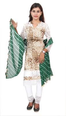 Green Lahariya Dupatta 1