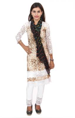 Black Multi Lahariya Dupatta 1