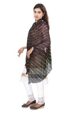 Black Multi Lahariya Dupatta 2