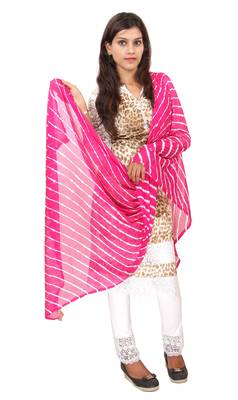Pink Lahariya Dupatta 1