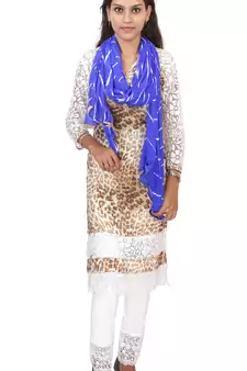Blue Lahariya Dupatta