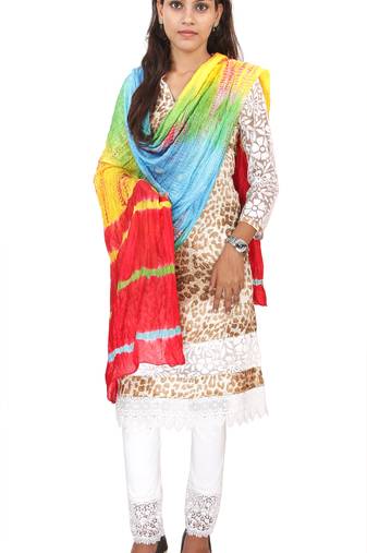 Multicolor Lahariya Dupatta