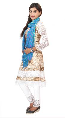 Light Blue Multi Lahariya Dupatta 2