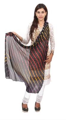Black Multi Lahariya Dupatta 1