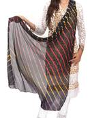 Black Multi Lahariya Dupatta