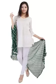 Green Lahariya Dupatta