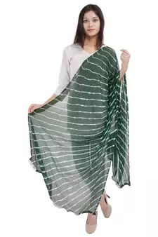 Green Lahariya Dupatta