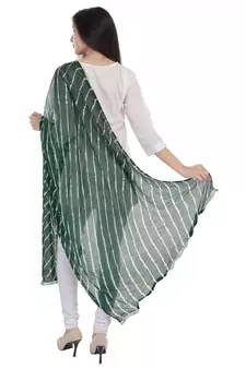 Green Lahariya Dupatta