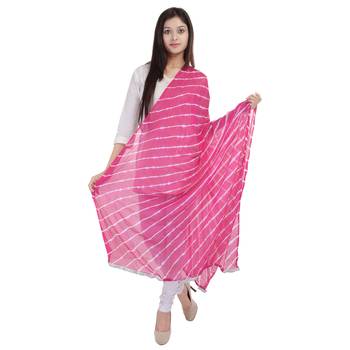 Pink Lahariya Dupatta 1