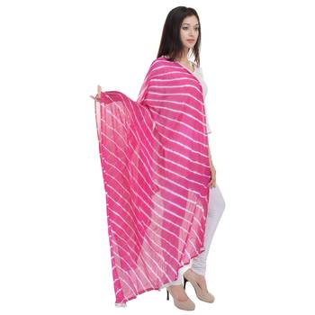 Pink Lahariya Dupatta 3