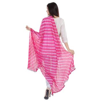Pink Lahariya Dupatta 4