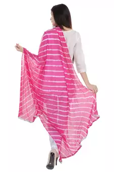 Pink Lahariya Dupatta