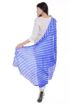 Blue Lahariya Dupatta