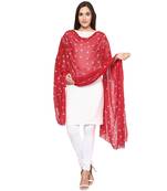 Red Bandhej Dupatta