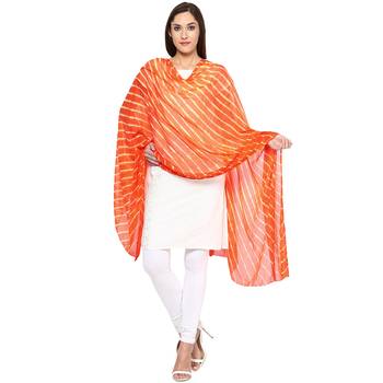 Orange Bandhej Dupatta 1