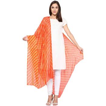 Orange Bandhej Dupatta 3