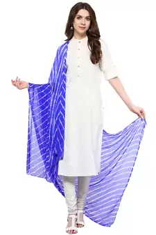 Blue Lahariya Dupatta