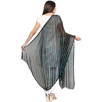 Black Multi Lahariya Dupatta 2