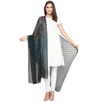Black Multi Lahariya Dupatta 3