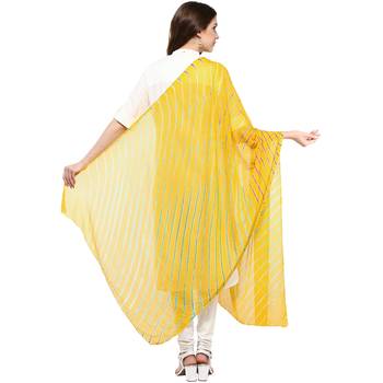 Yellow Multi Lahariya Dupatta 2