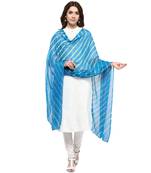 Blue Multi Lahariya Dupatta