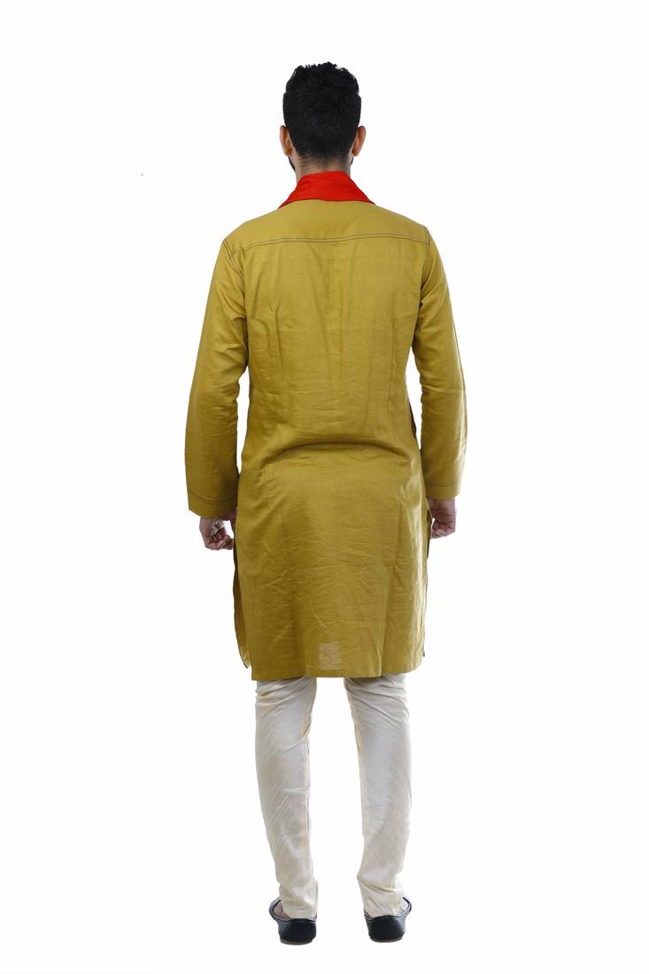 Red Plain Mens Stole