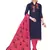 Blue Embroidered Art Silk Salwar With Dupatta