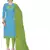 Blue Embroidered Art Silk Salwar With Dupatta