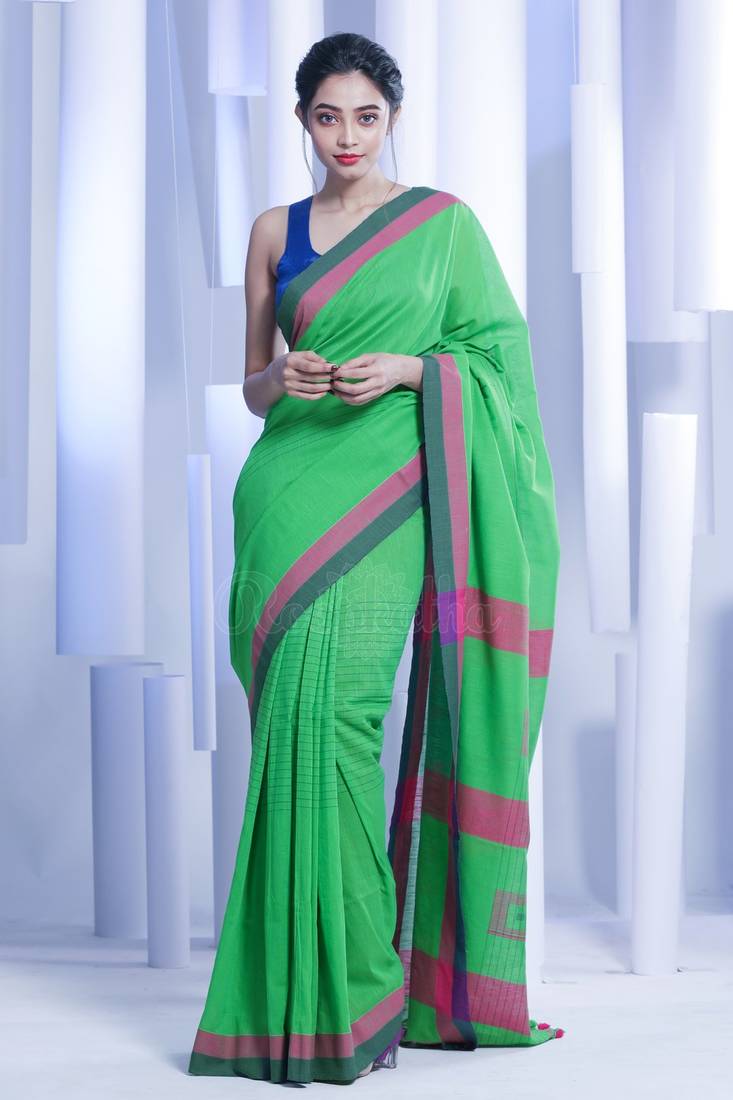 multicolor cotton saree