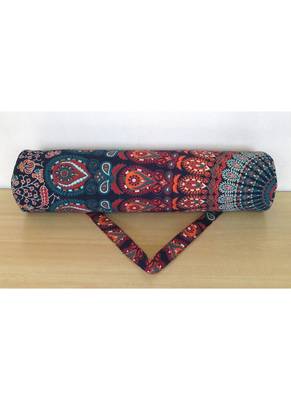 New Indian Multi Mandala Handmade Large Yoga Mat Carrier Bag with Shoulder Strap 2