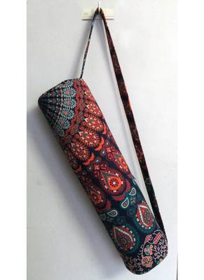 New Indian Multi Mandala Handmade Large Yoga Mat Carrier Bag with Shoulder Strap 4