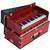 Safri Harmonium- 3¼ Octave -Portable, Traveler, Baja, 7 Stop (3 Drone), 2 Set Reed- Bass/Male, Dark Color, Tuning: 440Hz