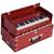 Safri Harmonium- 3¼ Octave -Portable, Traveler, Baja, 7 Stop (3 Drone), 2 Set Reed- Bass/Male, Dark Color, Tuning: 440Hz