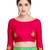 Green embroidered silk saree with blouse