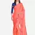Peach Embroidered Silk Blend Saree With Blouse