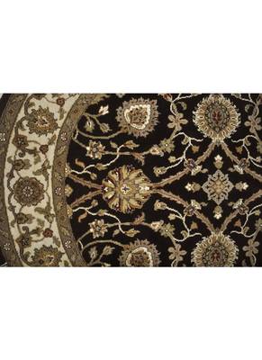 Lalhaveli Traditional Rug Carpet Black (72 x 72 Inches) 3