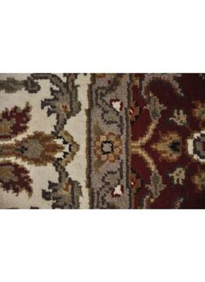 DRI00034 Traditional Hand Knotted Pure Wool Area Rug from Round 70 X 70 Inches Red 3
