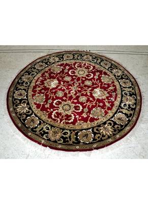 DRI00041 Indian Traditional Hand Woven Wool Carpet 1