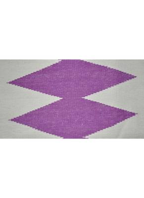 Lal Haveli cotton Dhurrie Carpets for Living Room Pink Color 4 X 6 Feet 3