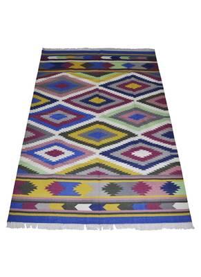 Lal Haveli Elegant Handmade cotton Dhurrie for Room Decor 4 X 6 Feet 1