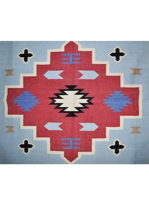 Lal Haveli cotton Yoga Dhurrie & Rug for Home Decor 4 X 6 Feet 3