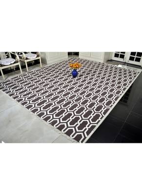 Lal Haveli Multi Color Large Carpets cotton Dhurrie Rug Mat for Living Room and Hall 138 X 113 inches (11 x 9 Feet) 3
