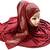 Maroon Color Pearl & Diamond Stone Work Hosiery Soft Cotton Hijab Scarf Dupatta