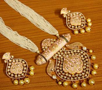 Pink Pearl Necklace Sets 1