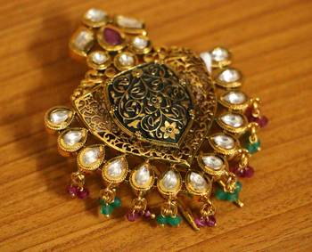 Multicolor Ruby Brooch 2