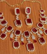 Red ruby  necklace-sets